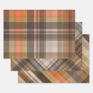 Autumn Plaid Trio Geschenkpapier Set