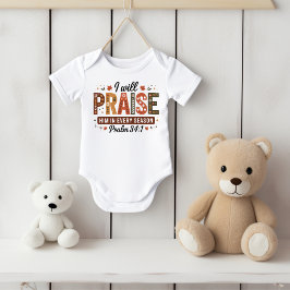 Autumn Psalm 34:1 Baby Strampler