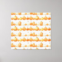 Autumn Pumpkin: Aquarellfarben Illustration Patter