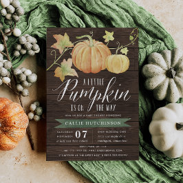 Autumn Pumpkin Baby Dusche Einladung