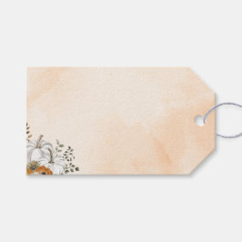 Autumn Pumpkin Baby Shower Favor Tags – Peach Geschenkanhänger