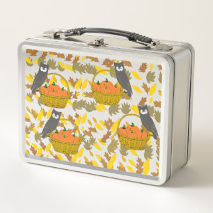 Autumn Pumpkin back to School Kids Lunch Box