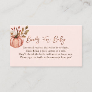 Autumn Pumpkin Books for Baby Enclosure Card Begleitkarte