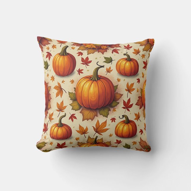 Autumn Pumpkin Cushion Kissen (Vorderseite)