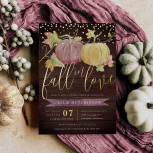 Autumn Pumpkin   Fall-Brautparty Folieneinladung