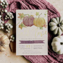 Autumn Pumpkin | Fall-Brautparty Folieneinladung
