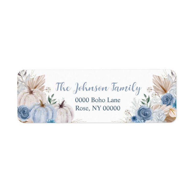Autumn Pumpkin Floral, Address (Vorne)