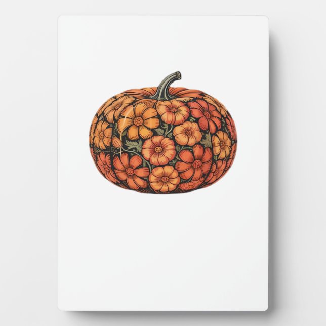 Autumn Pumpkin Halloween Classic T-Shirt.png Fotoplatte (Vorderseite)