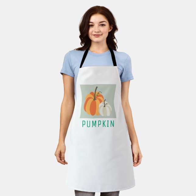 Autumn Pumpkin Harvest Design Schürze (Getragen)