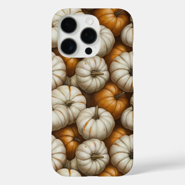 Autumn Pumpkin Harvest Pattern | Rustikaler Fall Case-Mate iPhone Hülle (Rückseite)