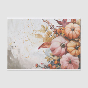 Autumn Pumpkin Herbstlaubs Rustic Decoupage Seidenpapier