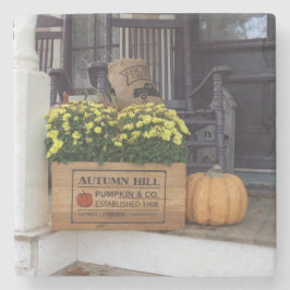 Autumn Pumpkin - Martha's Vineyard Steinuntersetzer