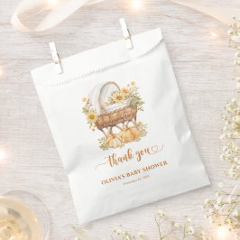 Autumn Pumpkin Neutral Baby Shower Danke Geschenktütchen