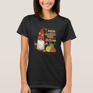 Autumn Pumpkin Patch Gnome Fall Family Pajama Than T-Shirt