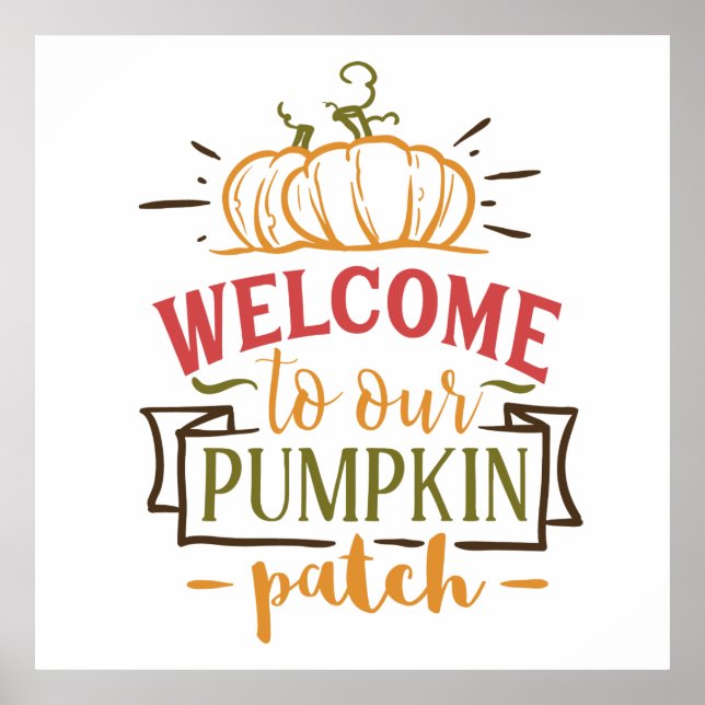 Autumn Pumpkin Patch Poster (Vorne)