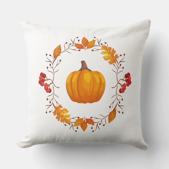 Autumn Pumpkin Pillow Kissen (Vorderseite)