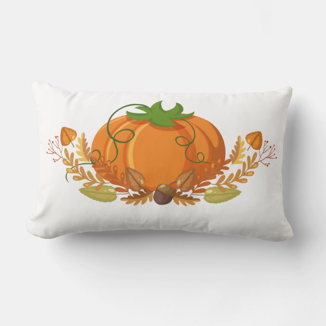 Autumn Pumpkin Pillow Lendenkissen (Vorderseite)