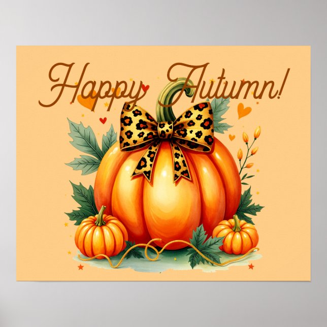 Autumn Pumpkin Poster (Vorne)