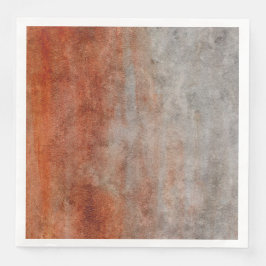 Autumn Pumpkin Rust Orange Gray Watercolor Serviette