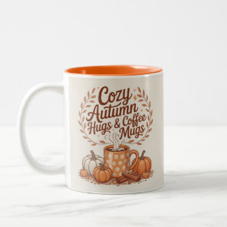 Autumn Pumpkin Spice Aesthetic Coffee Lovers Gift Zweifarbige Tasse