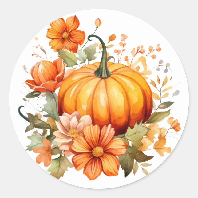 Autumn Pumpkin Stickers (Vorderseite)
