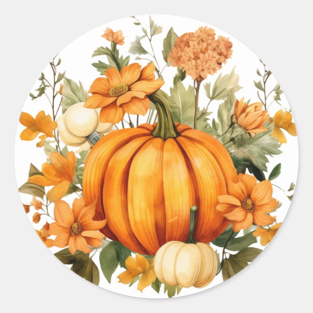 Autumn Pumpkin Stickers (Vorderseite)