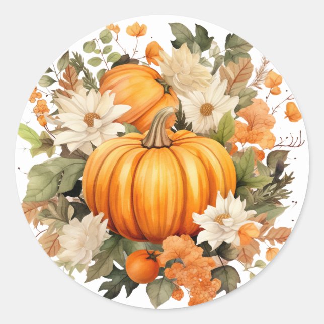 Autumn Pumpkin Stickers (Vorderseite)