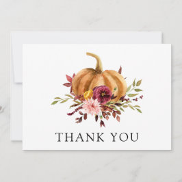 Autumn Pumpkin Vielen Dank Postcard Karte