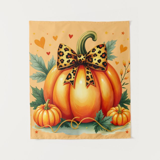 Autumn Pumpkin Wandteppich (Vorderseite)