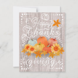 Autumn Pumpkin White Pine Feiertagskarte