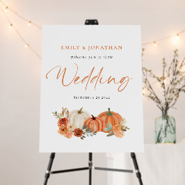 Autumn Pumpkins Florals Willkommen bei Wedding