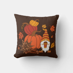 Autumn Pumpkins Gnome Speckkarte Kissen