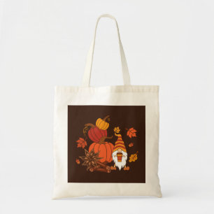 Autumn Pumpkins Gnome Speckkarte Tragetasche