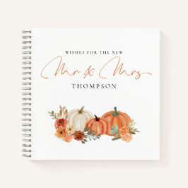 Autumn Pumpkins Wünsche für Mr. Mrs. Guest Book Notizbuch