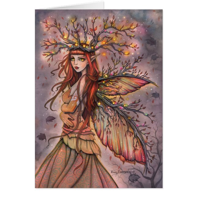Autumn Queen Faiasy Fantasy Art Card (Vorne)