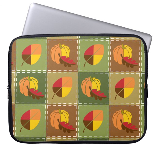 Autumn Quilt Laptop Sleeve (Vorderseite)
