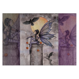 Autumn Raven Fairy Fantasy Art Schneidebrett