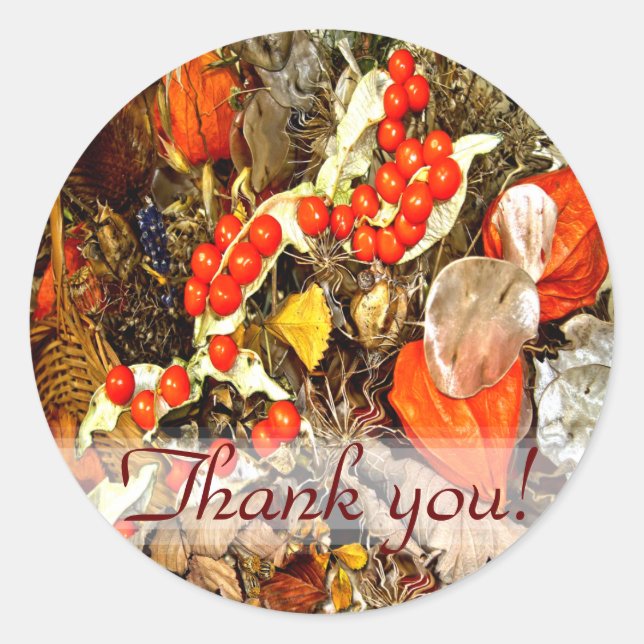 AUTUMN-REGELUNG ~ Umschlagsiegeler/Aufkleber Runder Aufkleber (Vorderseite)