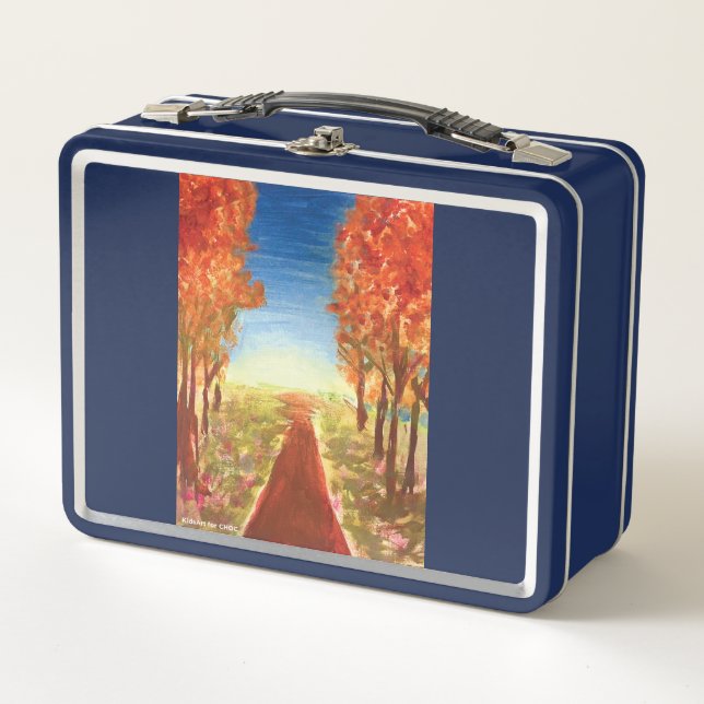 Autumn Road - KidsArt for CHOC Metall Brotdose (Vorderseite)