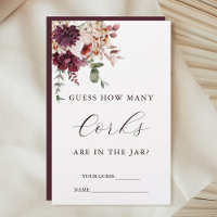 Autumn Romance rät wie viele Corks Bridal Spiel