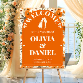 Autumn Rust Entry Sign with Leaves Acrylschild