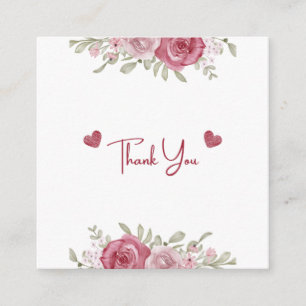 Autumn Rustic Burgundy Calligraphy Flat Wedding Th Begleitkarte