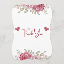 Autumn Rustic Burgundy Calligraphy Flat Wedding Th Einladung