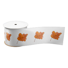 Autumn Rustin Maple Leaf Satin Ribbon Satinband