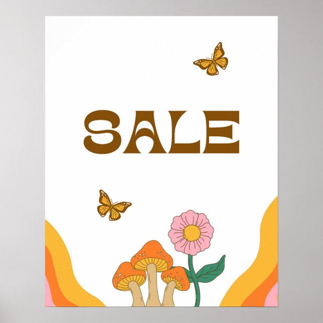 Autumn Sale Sign, Boutique Business Supply Poster (Vorne)