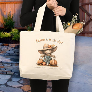 Autumn Scarecrow Inspiration große Tote-Tasche Jumbo Stoffbeutel