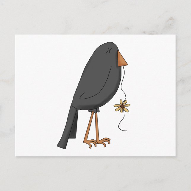 Autumn Scarecrows ・ Crow Postkarte (Vorderseite)