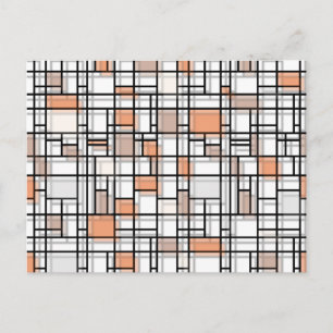 Autumn Shadows Modern Art Postcard Postkarte