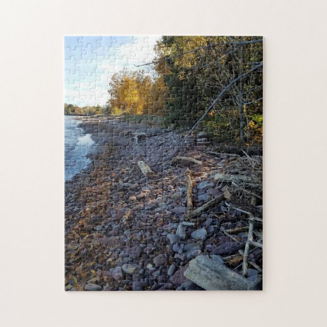 Autumn Shoreline on Lake Superior Puzzle (Vertikal)