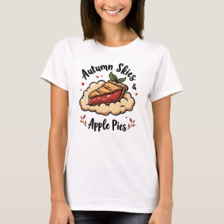 Autumn Skies & Apple Pies - Cosy Pie on Cloud T-Shirt